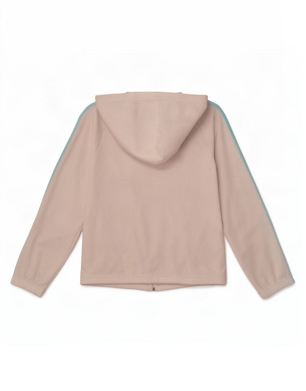 Pulover Adidas pentru femei, cu fermoar, UK 12 Poliester alb mediu
