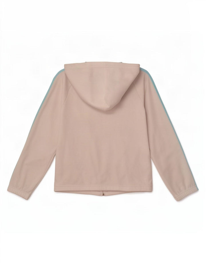 Pulover Adidas pentru femei, cu fermoar, UK 12 Poliester alb mediu