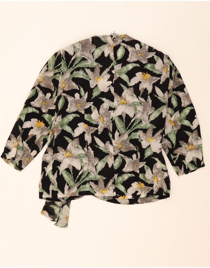 ROMY Womens Oversized Blouse Top US 4 Small Multicoloured Floral Vintage Romy and Second-Hand Romy from Messina Hembry 