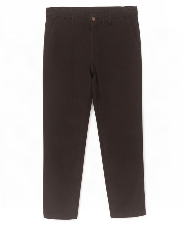 Pantaloni chino slim pentru bărbați Zara EU 42 Large W32 L28 Negru