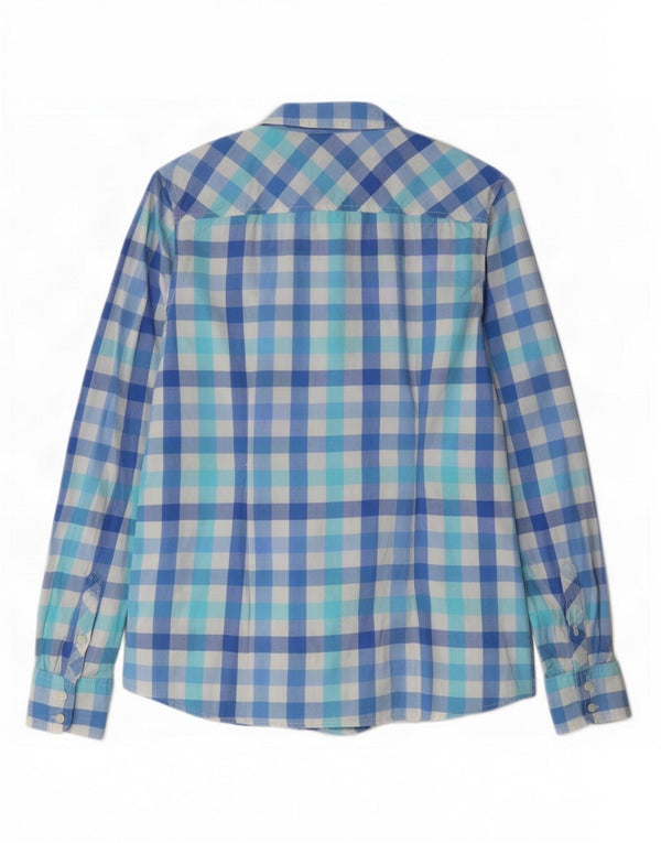 Cămașă Tommy Hilfiger pentru femei UK 10 Small Blue Gingham Bumbac