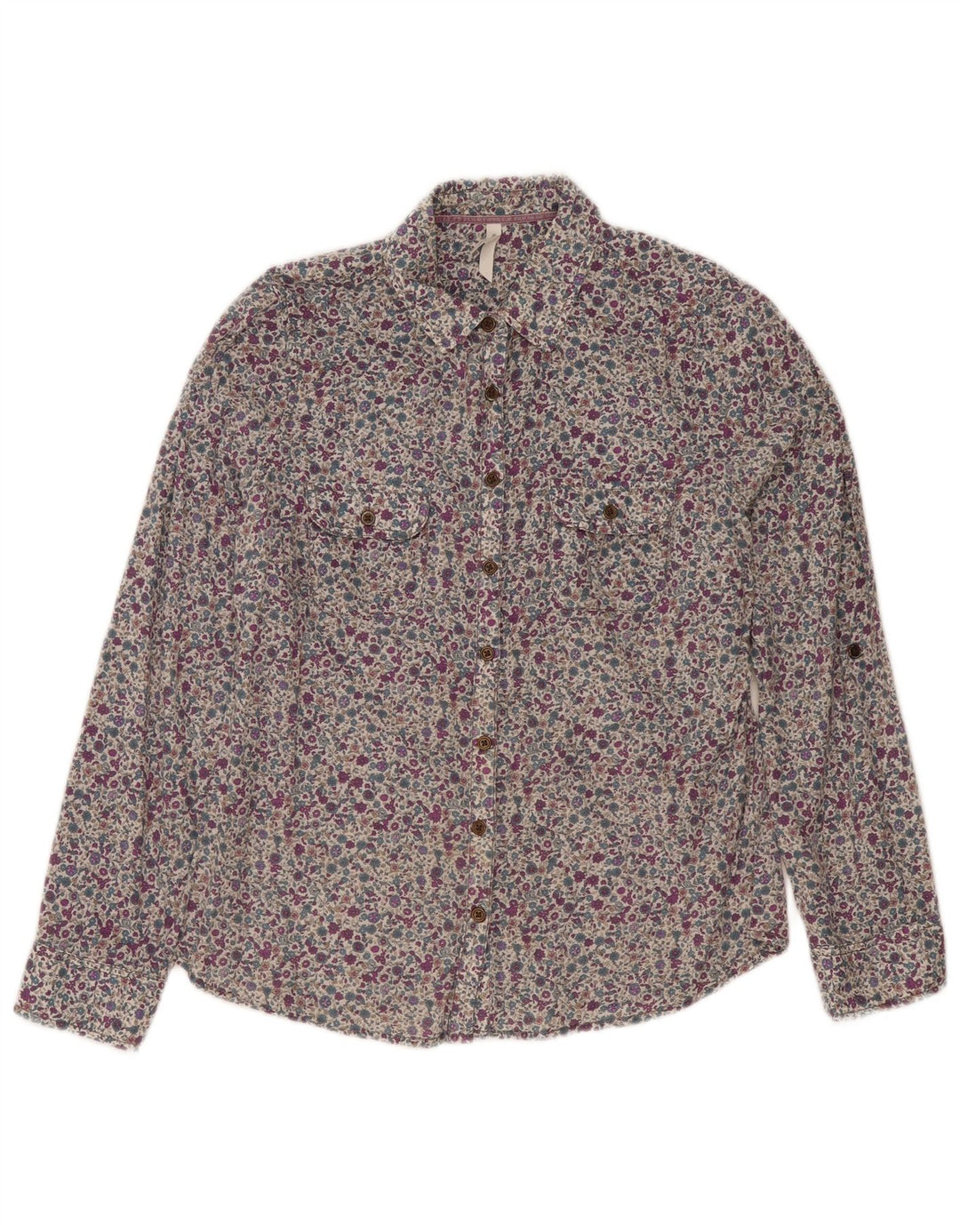 Cămașă pentru femei Marks & Spencer UK 12 Medium Multicolor Floral Bumbac