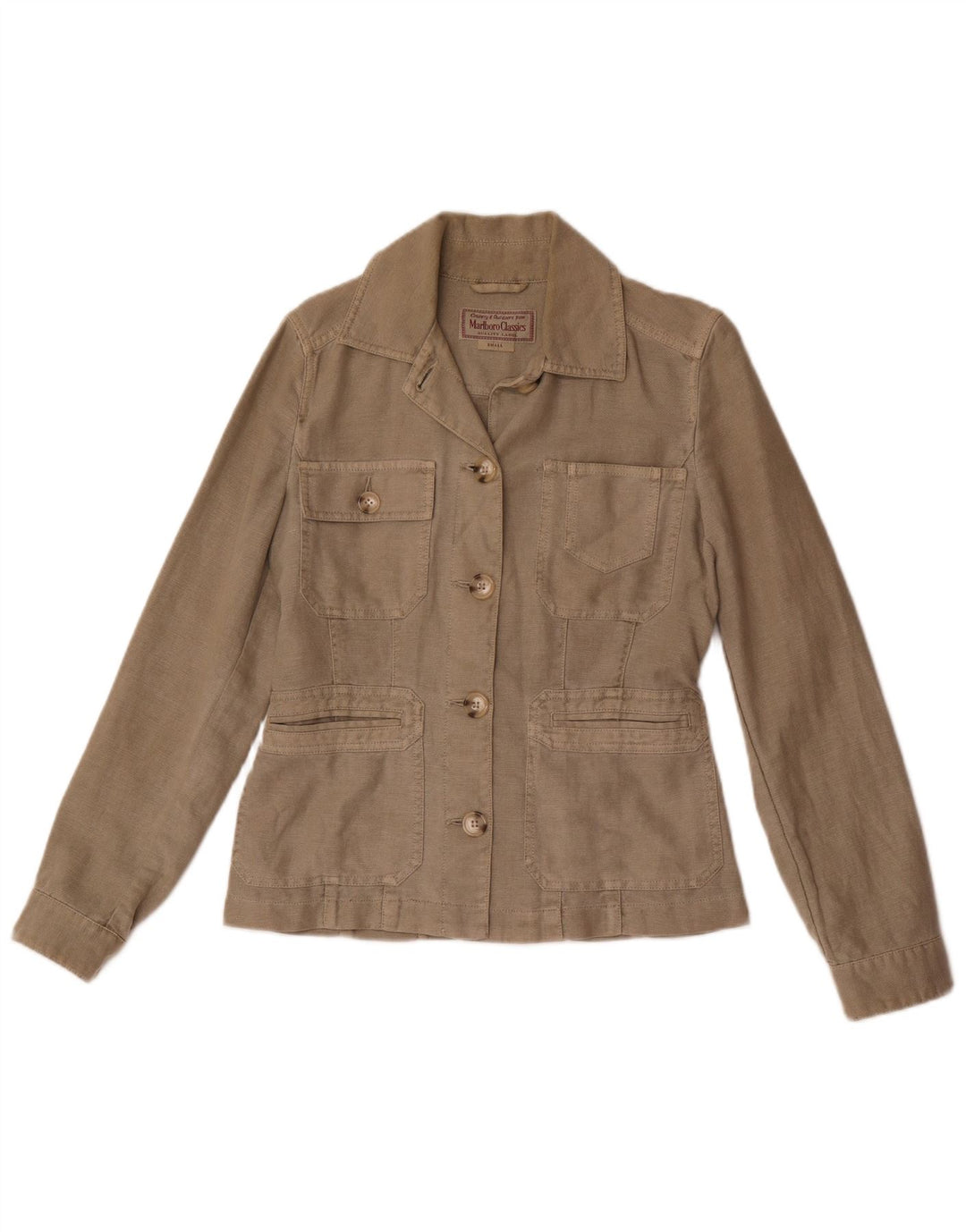 Marlboro Classics Jachetă utilitare pentru femei UK 10 Small Grey Linen