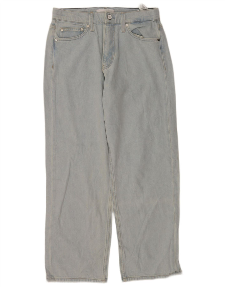 Blugi drepti pentru femei CALVIN KLEIN W28 L27 Bumbac albastru