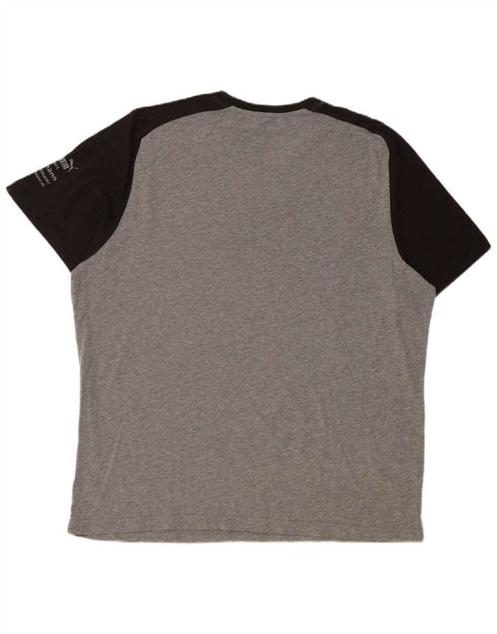 Tricou grafic PUMA pentru bărbați Top XL gri Colorblock