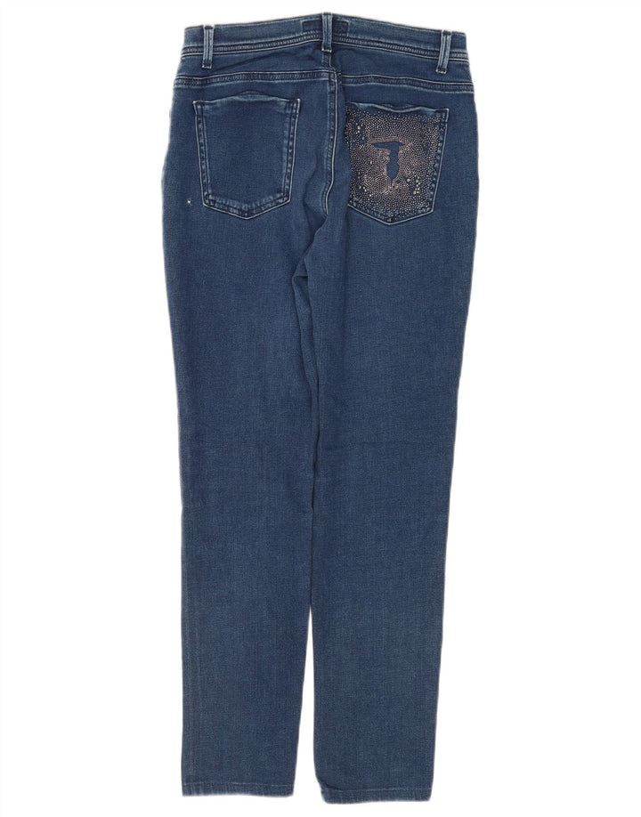 Trussardi blugi subțiri pentru femei W28 L28 bleumarin