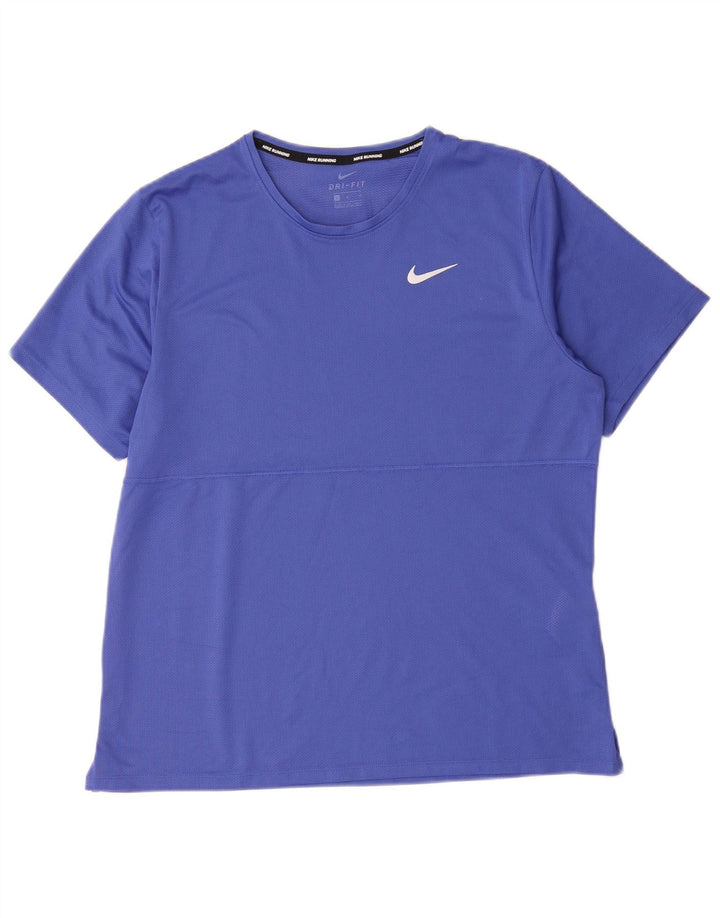 Tricou pentru bărbați Nike Dri Fit Top mare, albastru, poliester