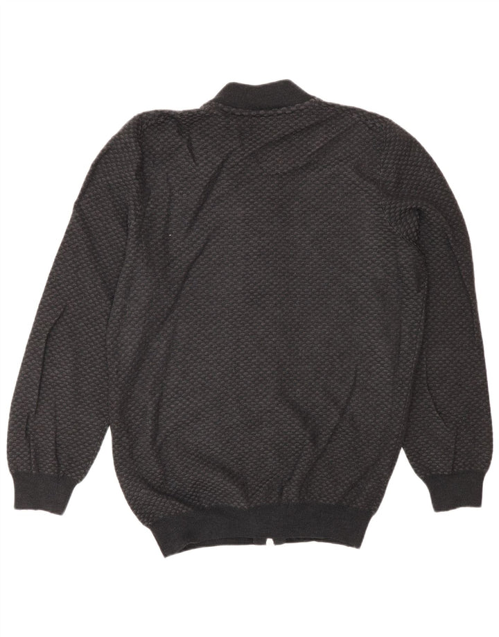Pulover cardigan pentru bărbați Falconeri IT 54 XL Lână gri