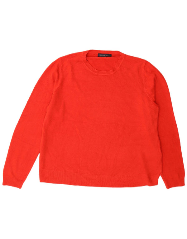 Pulover pentru femei Marks & Spencer cu gât roșu, acrilic roșu, UK 18 XL