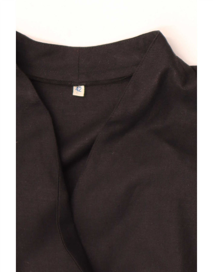 Rochie vintage pentru femei la două piept EU 42 mare neagră