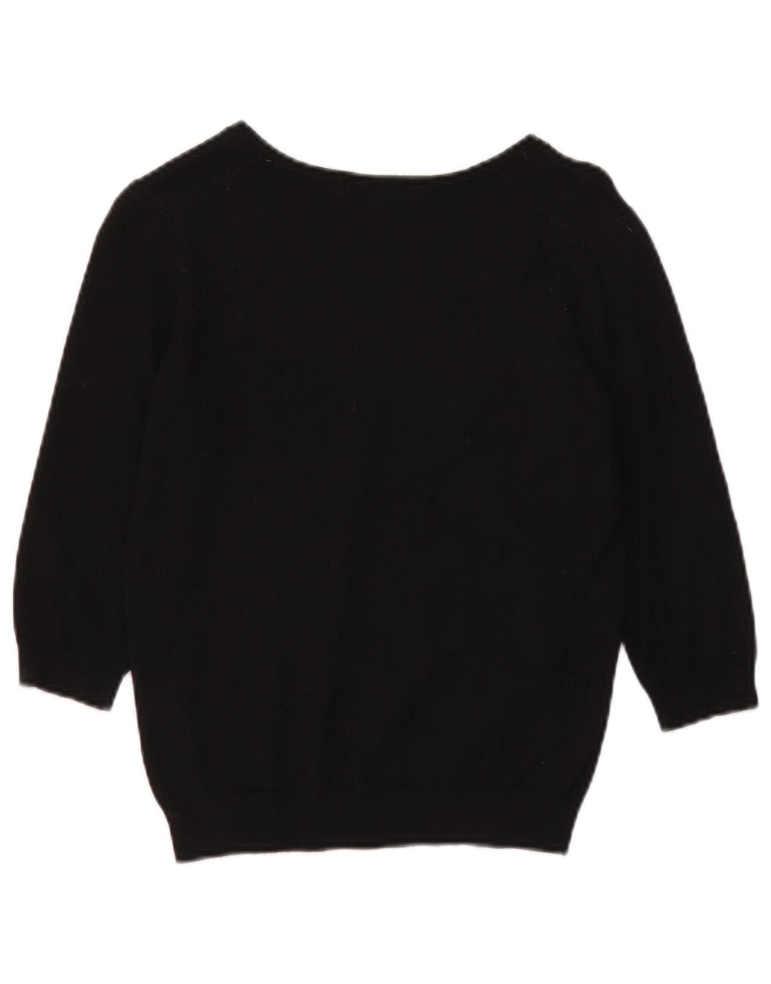 Pulover cu decolteu în V pentru femei Marks & Spencer, UK 14 Medium Negru