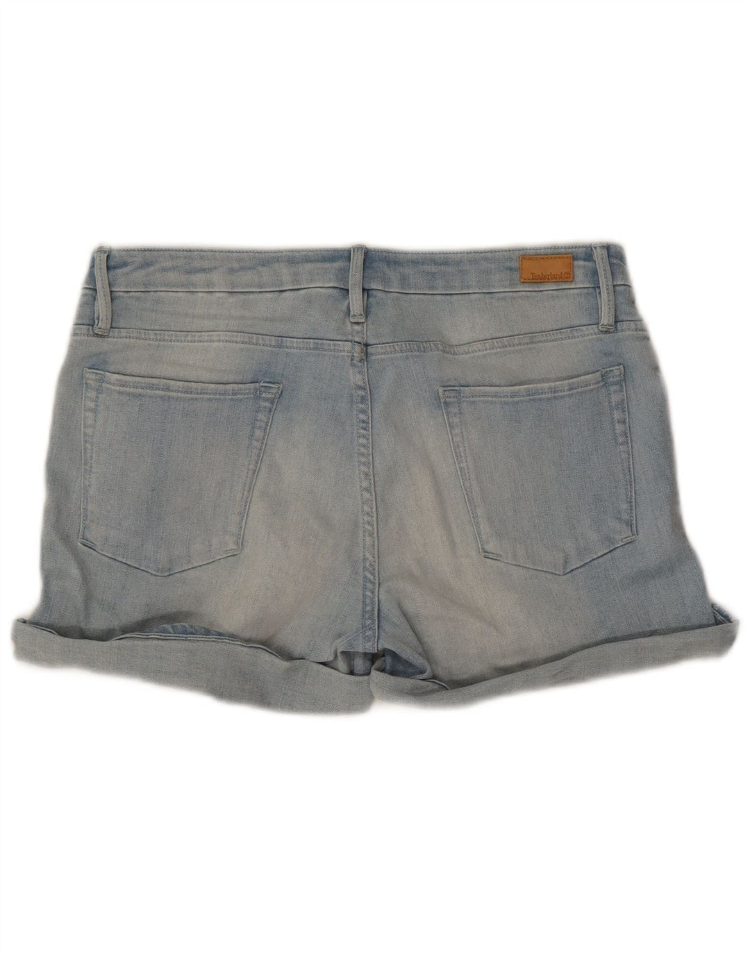 Pantaloni scurți din denim pentru femei Timberland W29, bumbac albastru mediu
