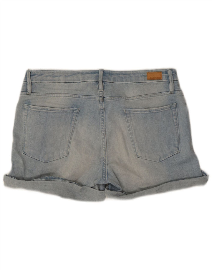 Pantaloni scurți din denim pentru femei Timberland W29, bumbac albastru mediu