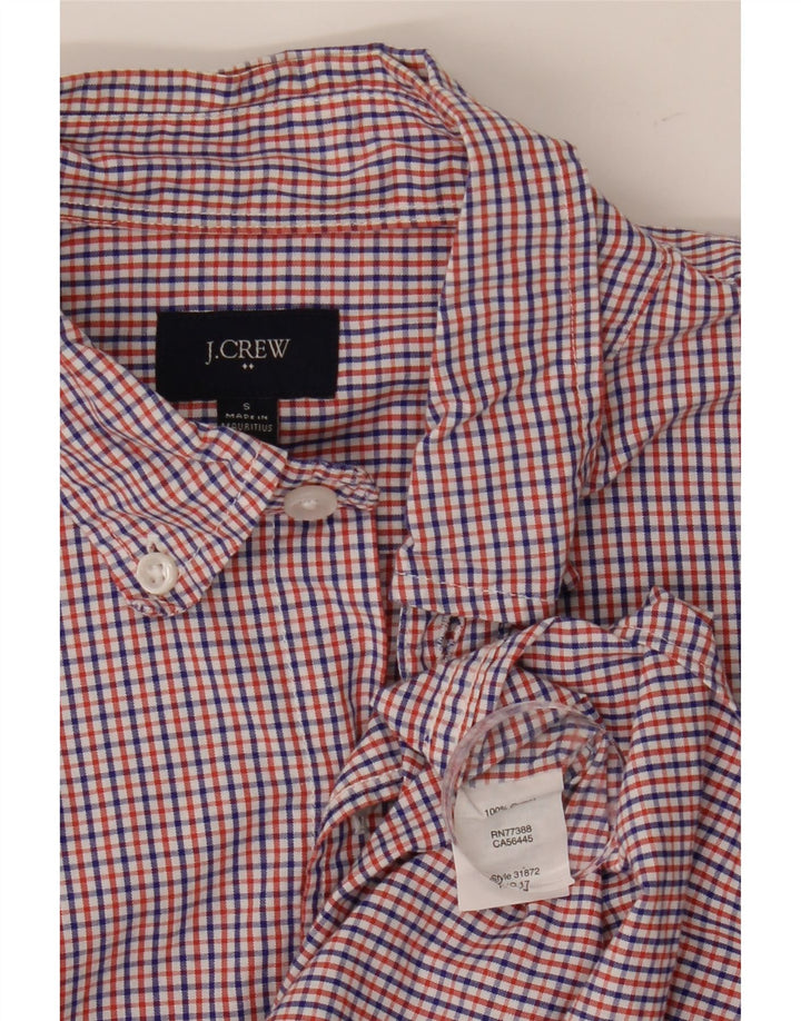 J. CREW Mens Shirt Small Red Check Cotton Vintage J. Crew and Second-Hand J. Crew from Messina Hembry 