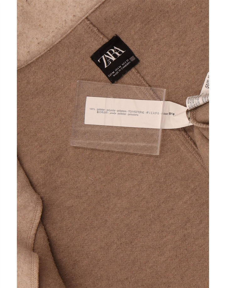 Pardesiu deschis pentru femei Zara UK 14 Medium Gri Poliester