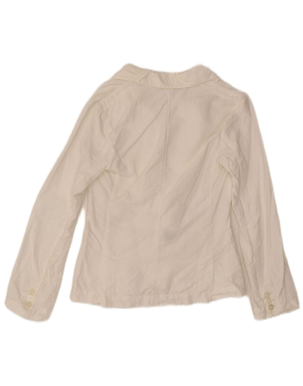 Jachetă Blazer Armani Teen Boys cu 3 nasturi 7-8 ani Bumbac alb