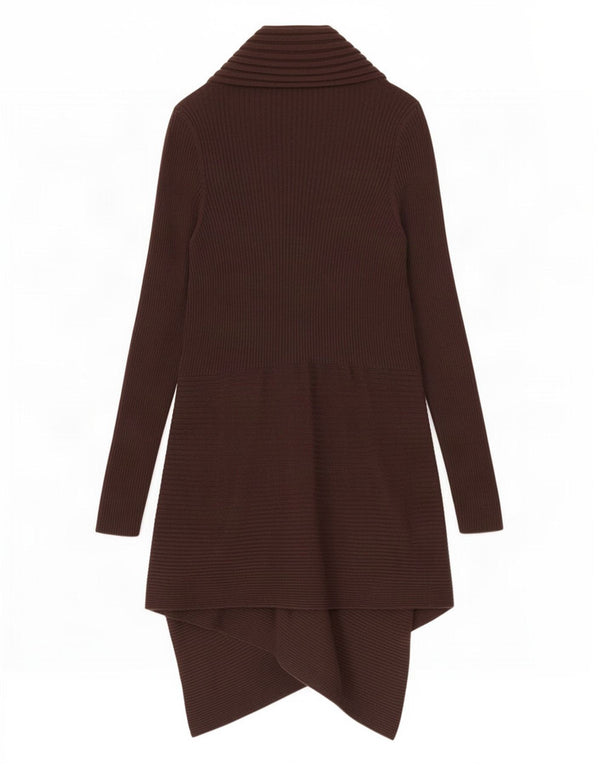 Pulover cardigan asimetric pentru femei Marks & Spencer UK 20 2XL maro