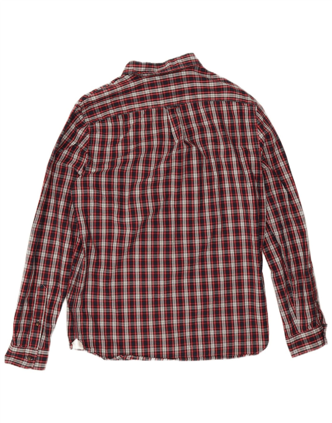 Cămașă de flanel pentru bărbați Lacoste Regular Fit Mărimea 40, bumbac cu carouri roșii medii