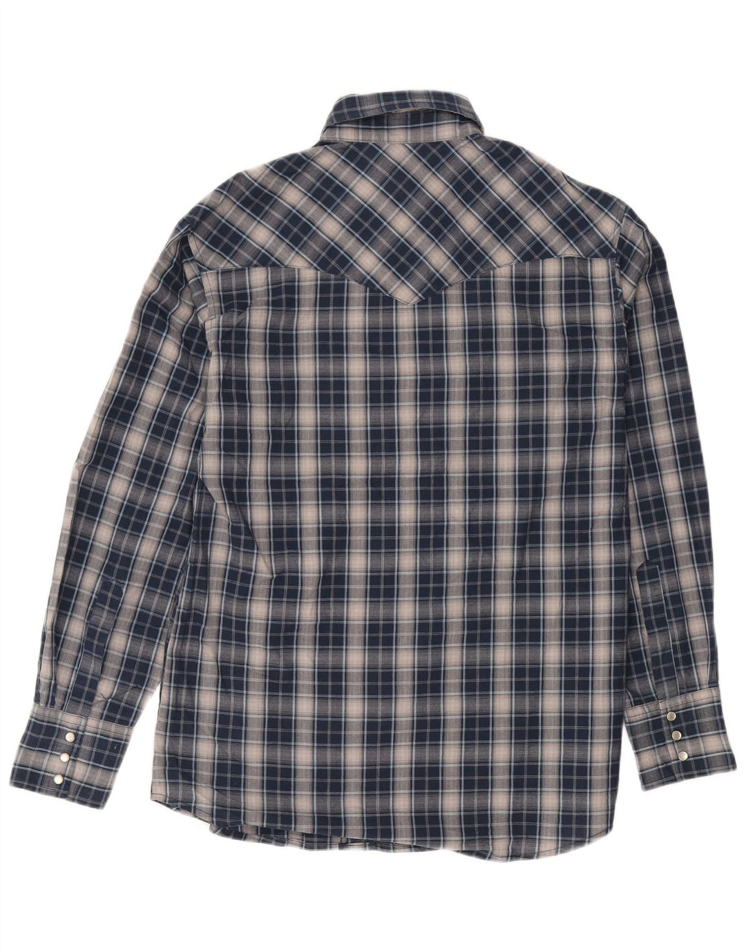 Cămașă pentru bărbați WRANGLER, bumbac cu carouri, albastru bleumarin mediu