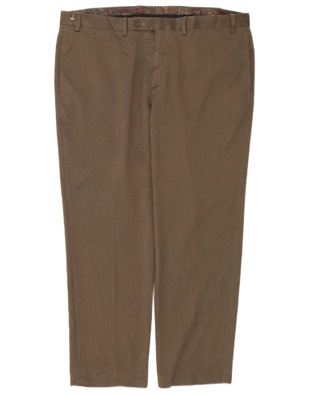 Pantaloni de costum drepți pentru bărbați Ralph Lauren L40 L30 poliester gri