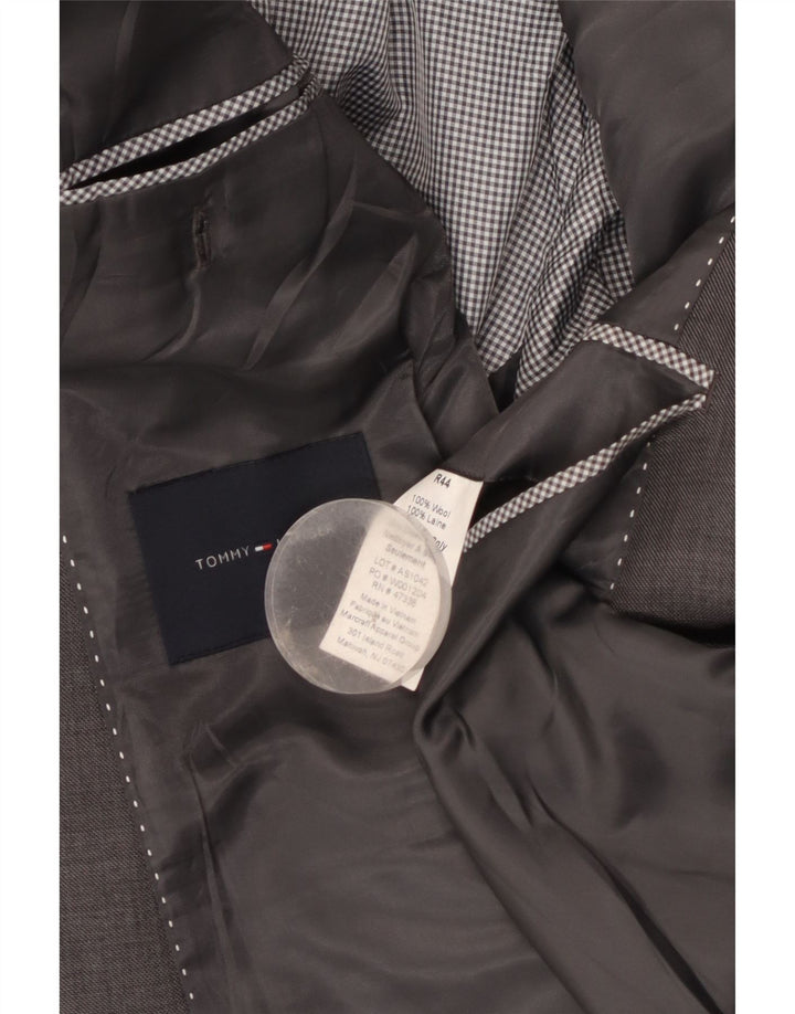 Sacou blazer pentru bărbați Tommy Hilfiger, cu 2 nasturi, UK 38 Lână, gri mediu