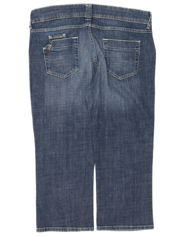 Blugi Capri pentru femei Marks & Spencer UK 16 Large W34 L21 Bleumarin Bumbac