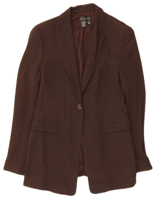 Jachetă pentru femei Episode 1 Button Blazer UK 8 Small Brown Viscose