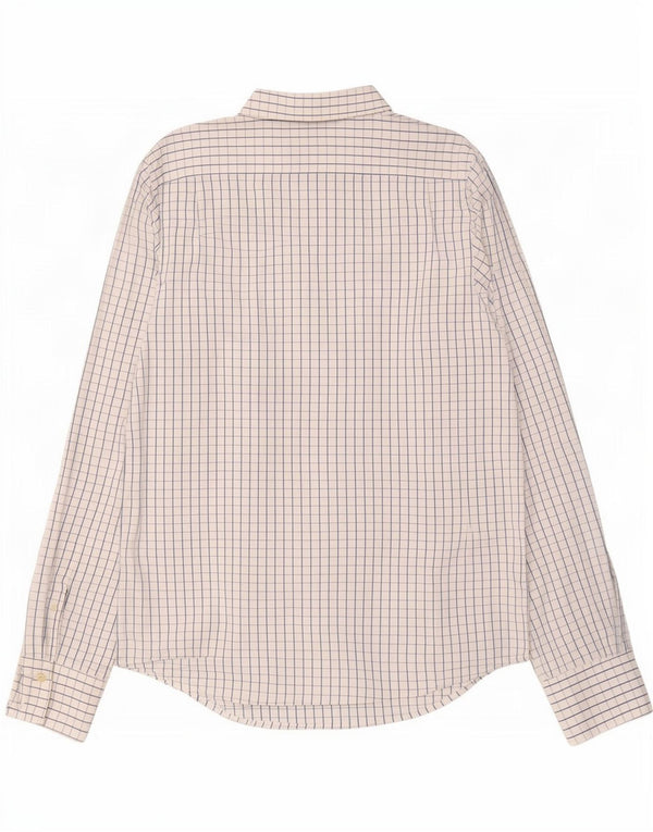 Cămașă Abercrombie & Fitch pentru bărbați, 2XL, bumbac cu carouri albe