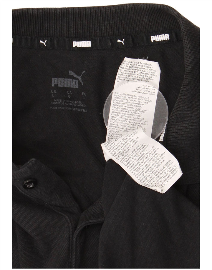 Tricou polo PUMA pentru bărbați, mare, negru, bumbac