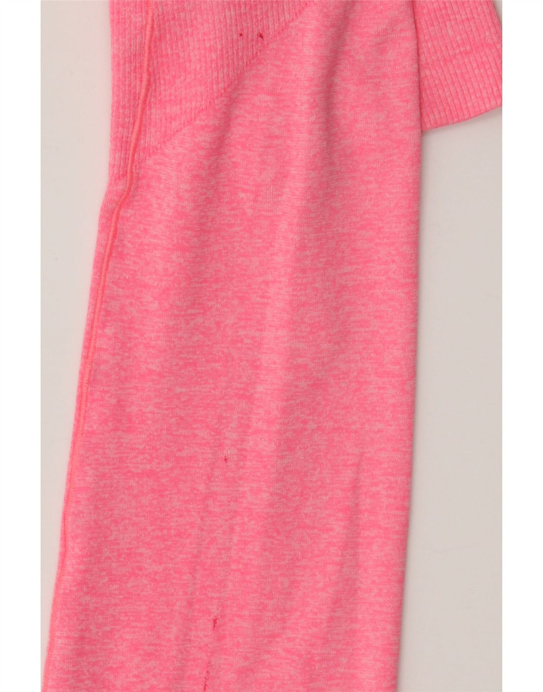 NIKE Womens Dri Fit Zip Neck Pullover Tracksuit Top UK 4 XS Pink Polyester