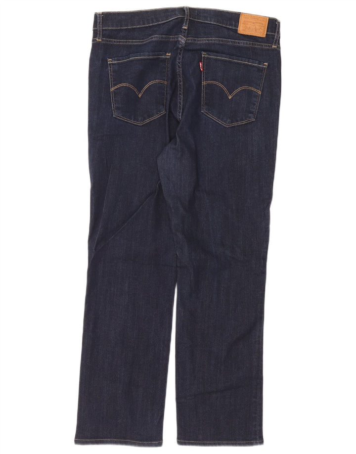 Blugi drepti pentru femei Levi's W31 L26 Lyocell bleumarin