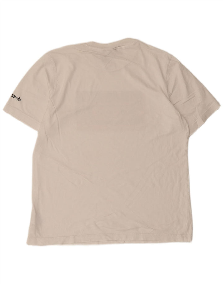 Tricou grafic pentru bărbați Adidas Top Medium White Bumbac