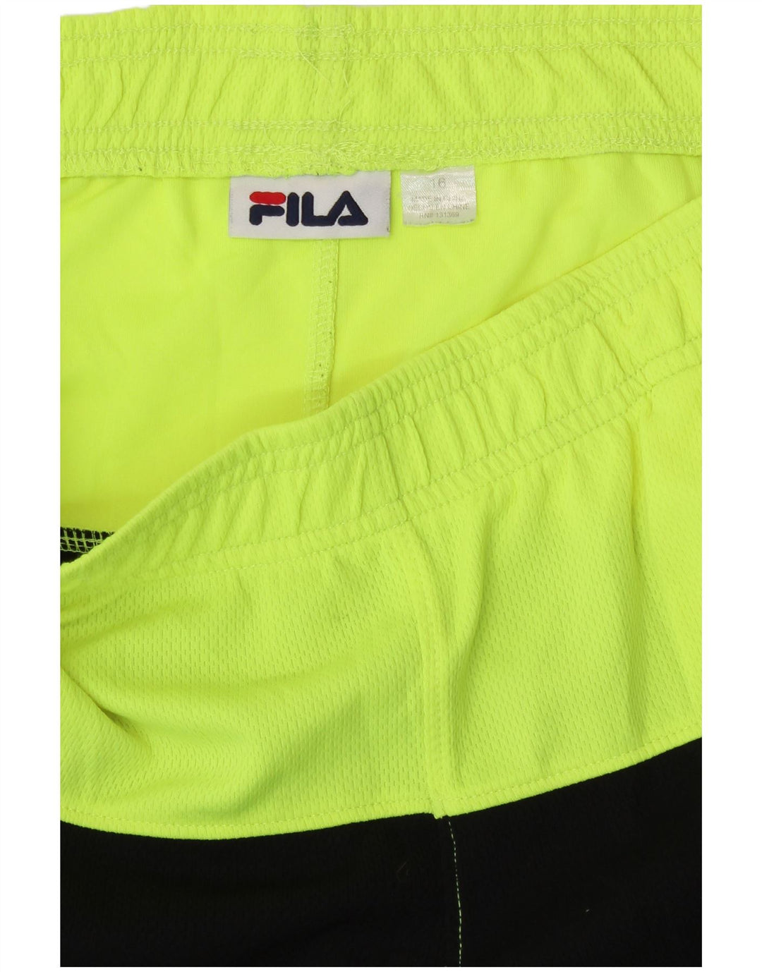 Pantaloni scurți sport Fila pentru băieți 15-16 ani, negru, poliester color bloc
