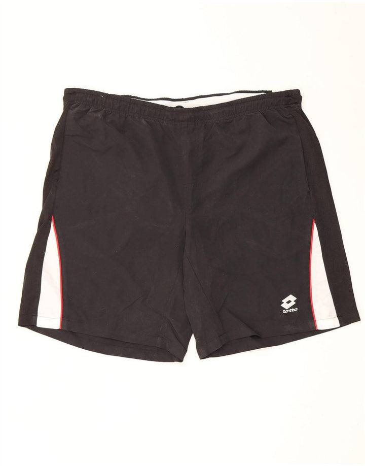 Pantaloni scurți sport pentru bărbați Lotto 2XL, negru, poliester