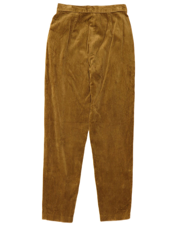 Pantaloni chino din catifea pentru femei cu talie înaltă Benetton IT 42 Medium L25 L28 Kaki