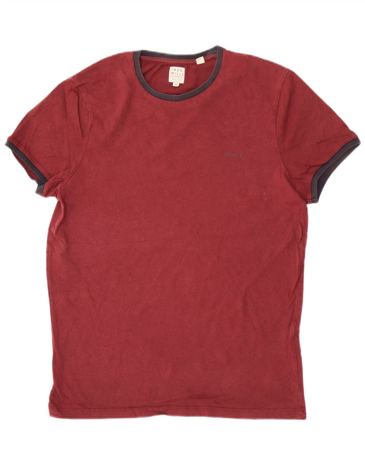 Tricou Jack Wills pentru bărbați Top din bumbac maro mediu