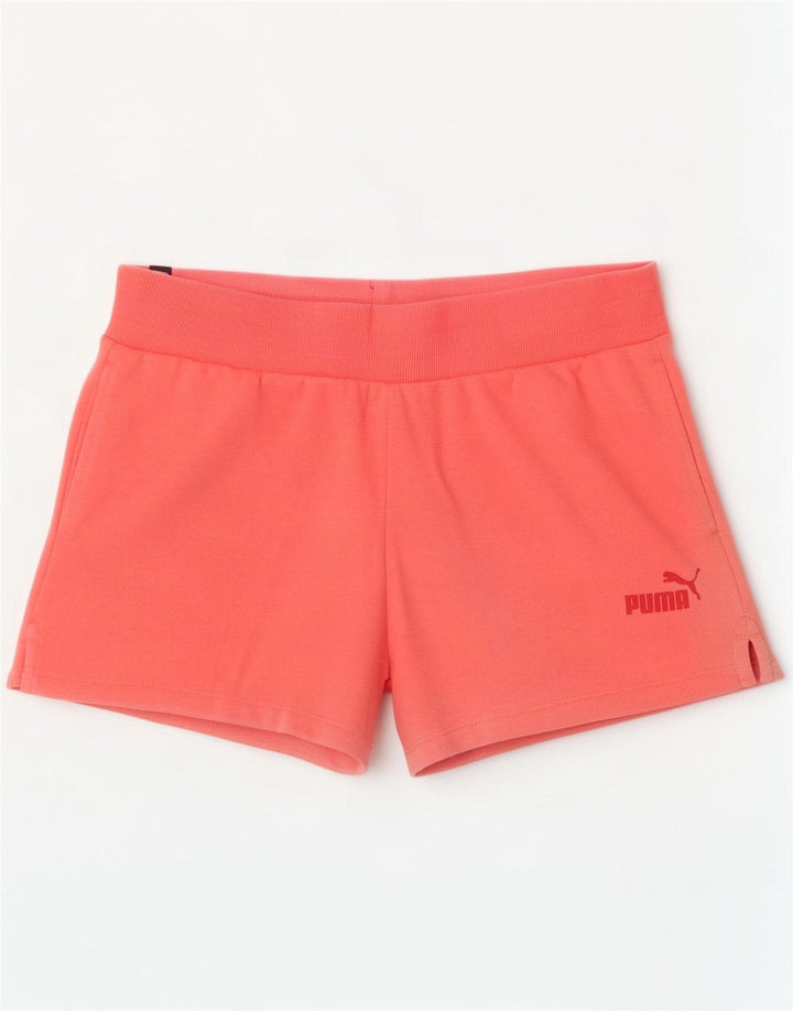 Pantaloni scurti sport Puma pentru femei UK 14, bumbac roz mediu