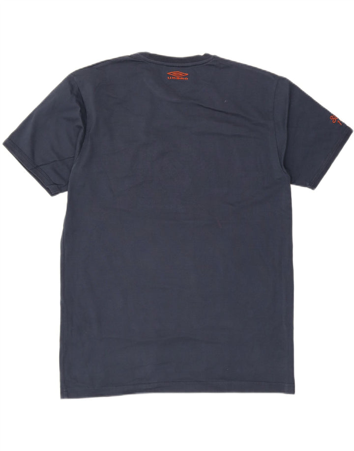 UMBRO Mens Graphic T-Shirt Top Large Navy Blue Cotton Vintage Umbro and Second-Hand Umbro from Messina Hembry 
