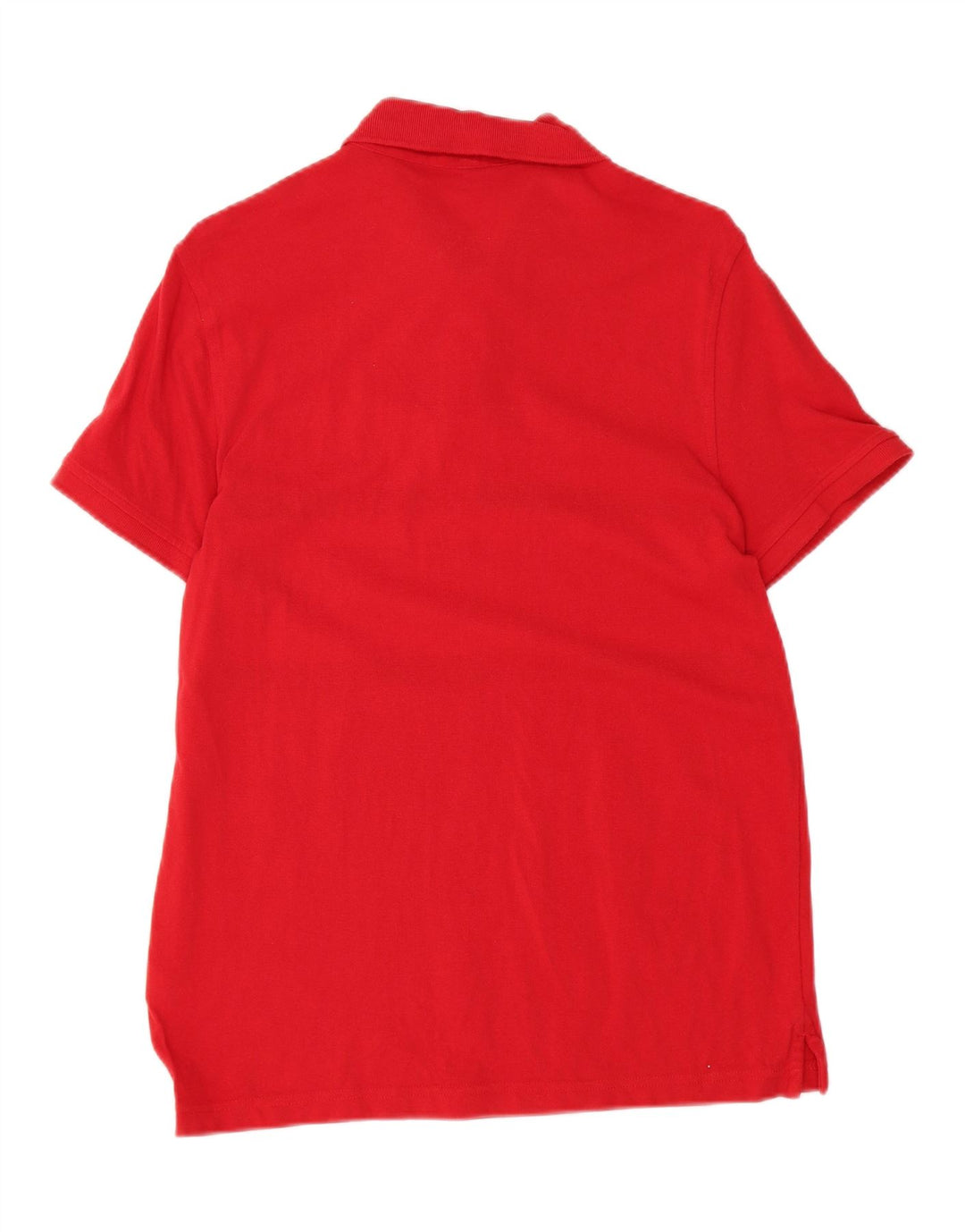 TOMMY HILFIGER Mens Polo Shirt Medium Red Striped Cotton Vintage Tommy Hilfiger and Second-Hand Tommy Hilfiger from Messina Hembry 