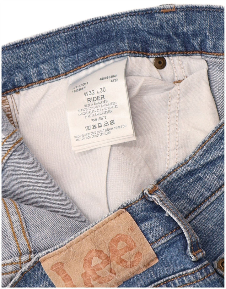 Blugi drepti pentru femei Lee Rider W32 L28 Bumbac albastru
