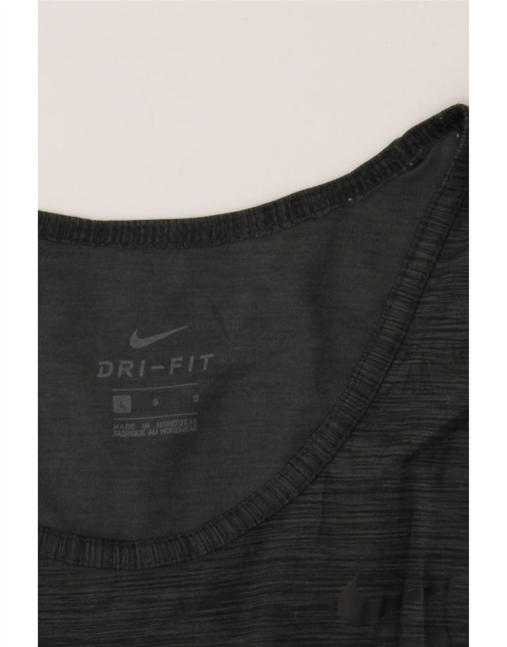 NIKE Womens Dri Fit Vest Top UK 16 Large Grey Polyester Vintage Nike and Second-Hand Nike from Messina Hembry 