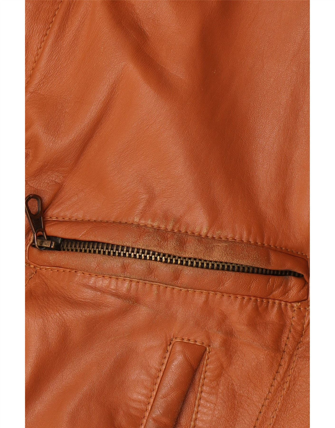 Jachetă de piele vintage pentru bărbați UK 40 mare maro