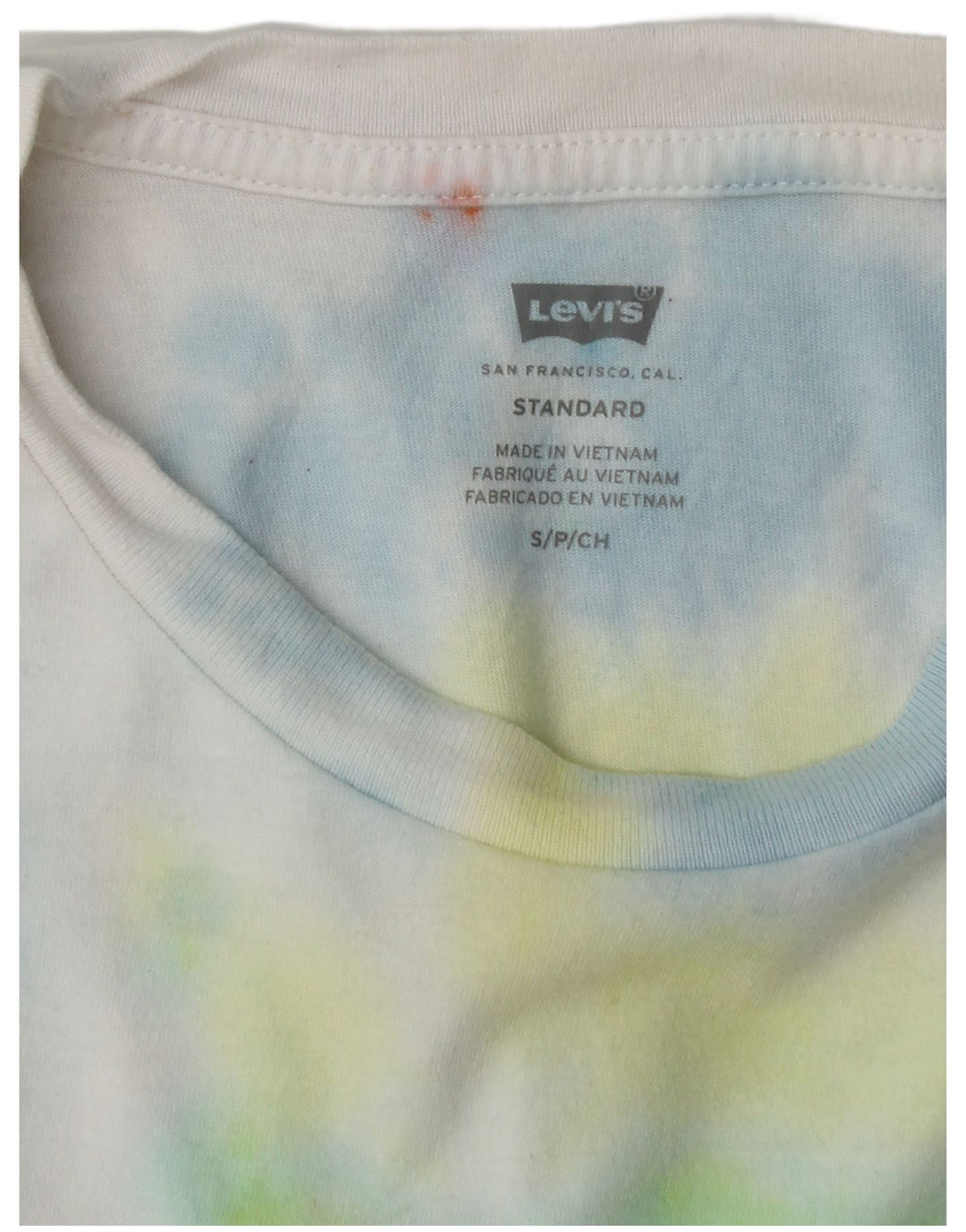 Tricou cu grafic standard Levi's pentru bărbați Top mic, multicolor, din bumbac Tie Dye