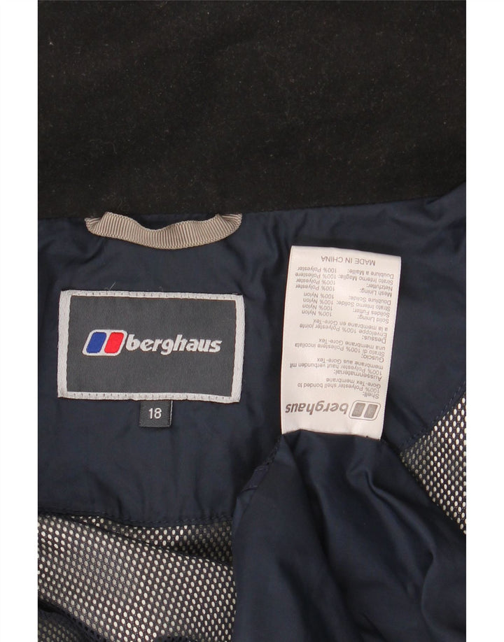 Jachetă de ploaie cu glugă pentru femei Berghaus UK 18 XL Albastru