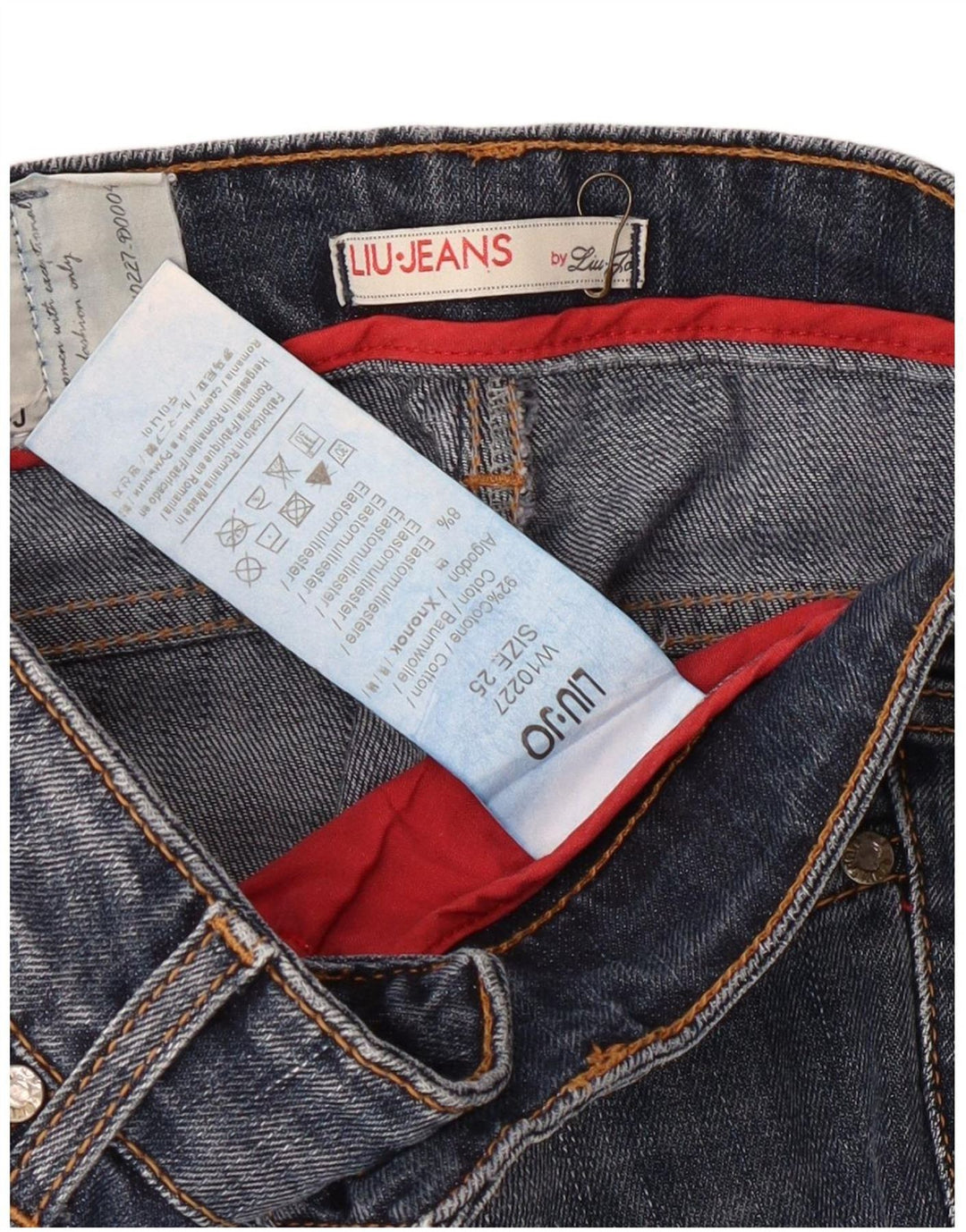 LIU JO Womens Capri Jeans W25 L19 Blue Cotton
