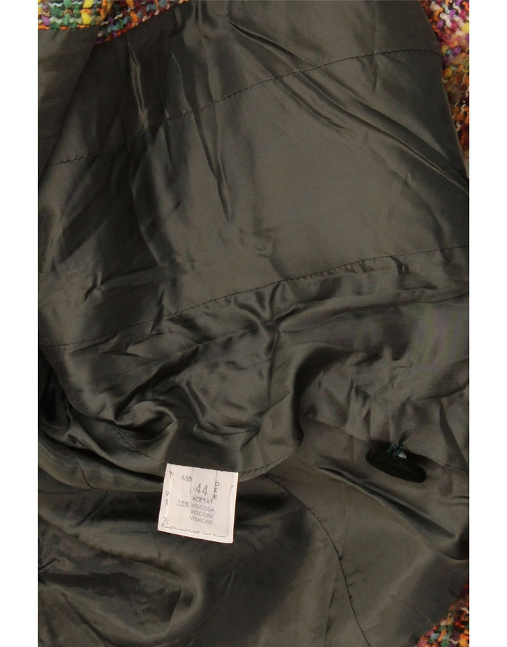 Jachetă Blazer Vintage pentru Damă cu 2 Nasturi IT 44 Medium, Multicolore