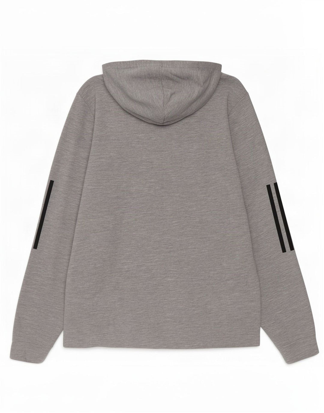 Pulover cu glugă cu grafică Adidas pentru bărbați, poliester mic, gri