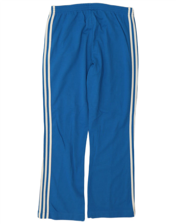 Pantaloni de trening Adidas pentru bărbați, bumbac albastru mediu
