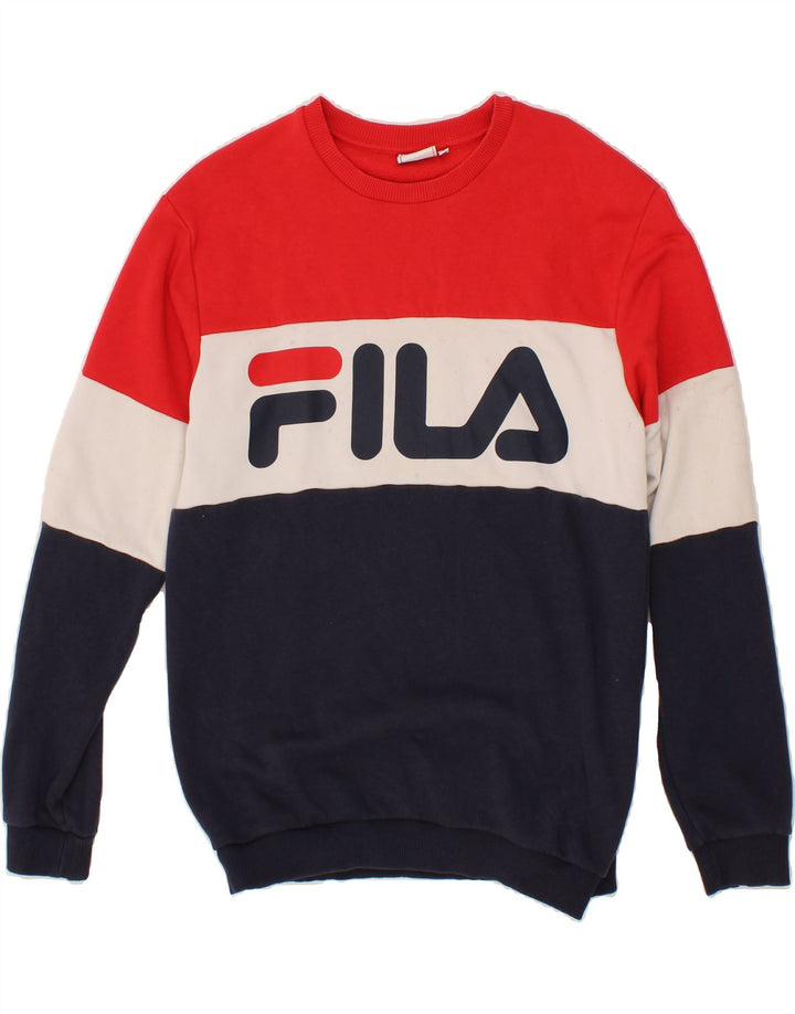 Pulover cu grafică pentru bărbați FILA Pulover mediu multicolor Colorblock