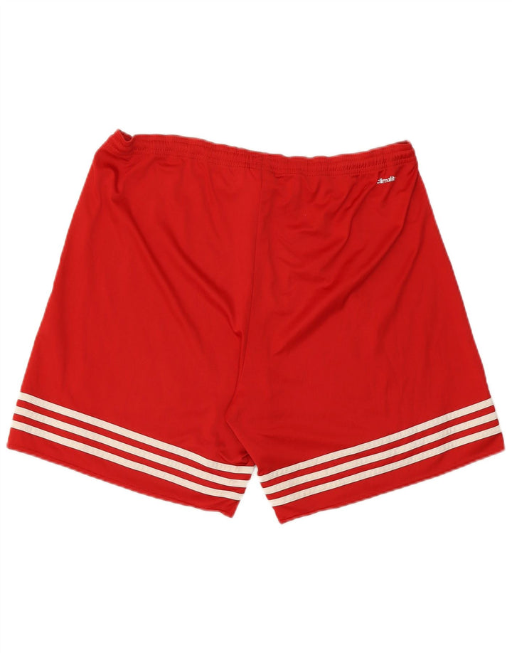 Pantaloni scurți sport pentru bărbați Adidas Climalite XL poliester roșu